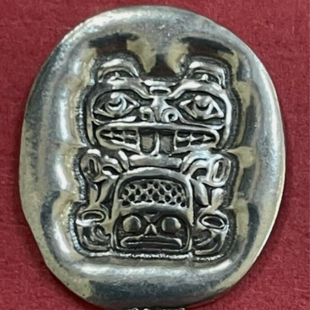 Pocket Spirit Coin Token Beaver Focus by Kwakwaka'wakw artist Beau Dick Leadfree